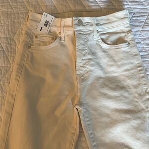 Cream, Size 24 Mother jeans